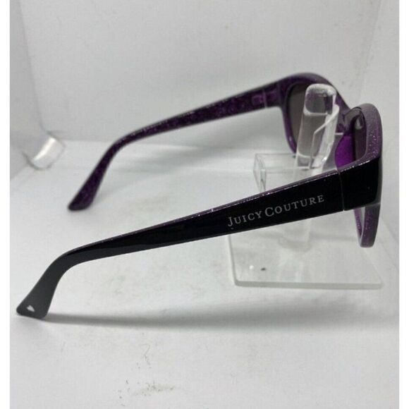 juicy couture New sunglasses black purple sparkle frames Gray Lens WJC81SG04 - Picture 4 of 7